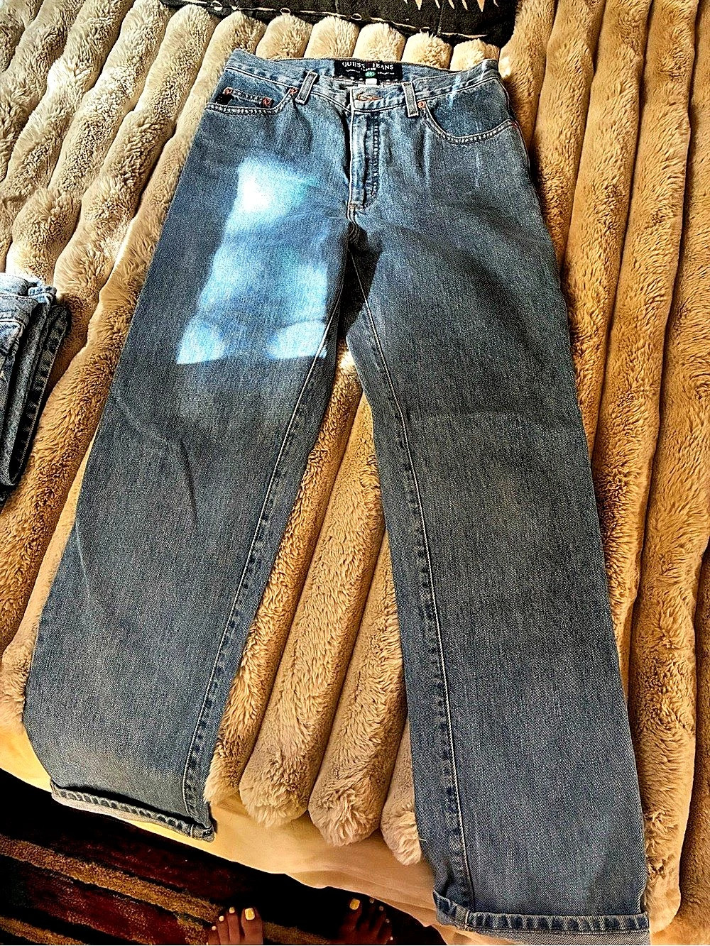 GUESS Classic Fit Straight Leg Jeans Straight Leg Blue Jeans